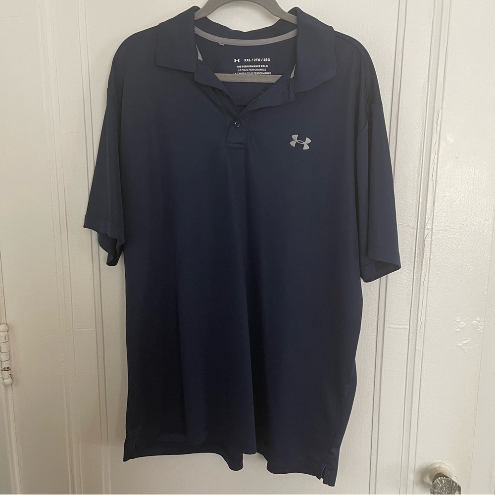 Under Armour Men's Dark Blue Polo Shirt